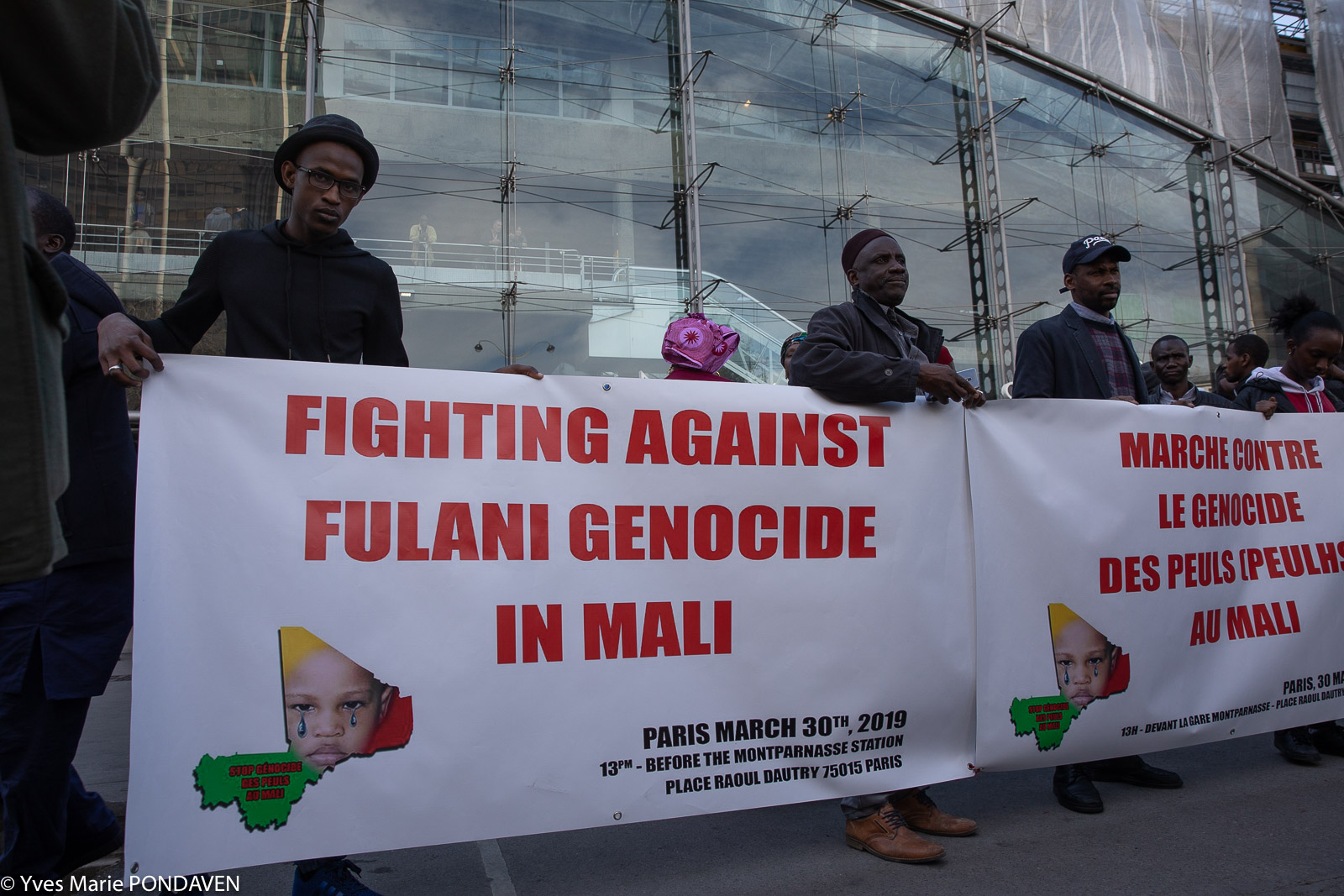 Manif contre les massacres de Peuls au Mali